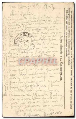 Korespondencja Armii Republiki — Karta w zwolnieniu — Wydawca Stern — Rewers