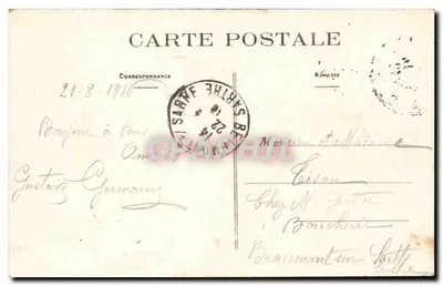 Nantes — Monumento ai bambini della Loire-Inférieure morti per la Patria — editore Vassellien, n°52 — Verso