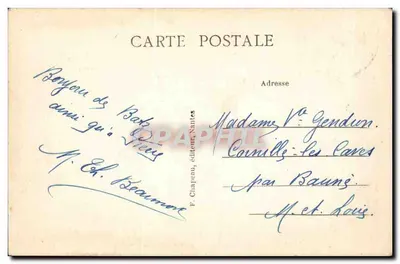 Batz-sur-Mer (Loire-Inf.) — La Bale du Grand-Mathieu — F. Chapeau, wydawca, Nantes — Rewers