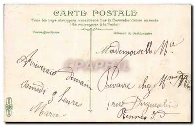 Nantes - El Manoir Courcier, Museo Dobrée — editor anónimo, n° 3480 — Reverso