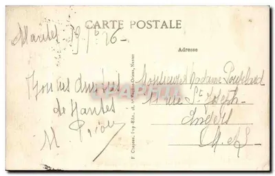 NANTES — Square de la Monnaie e Museu — F. Capeau, Nantes, n°348 — Verso