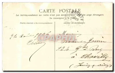 NANTES — O Castelo — Entrada principal — Hébrin, A Decisão da França, n°18 — Verso