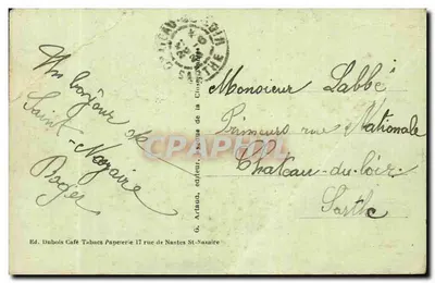 Saint-Nazaire - Rue de Nantes — Straßenszene mit Geschäften — Verlag Dubois, 17 Rue de Nantes — Rückseite