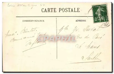 NANTES — Kurs Saint-André i Plac Louis XVI — N.G. 15 — Rewers