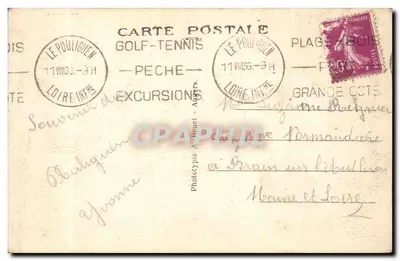 Le Pouliguen (Loire-Inf.) — Vista geral do Port — Fototipia A. Bruel, n°601 — Verso