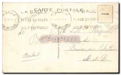 La Baule-sur-Mer (Loire-Inf.) — O Boulevard de la Mer — A. B. — Verso