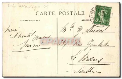 NANTES — El Puente Transbordador — Colección F. Chapeau, Nantes - 41e mille — Reverso