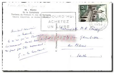 Tumba de François II, duque de Bretaña — obra maestra de Michel Colombe — Nantes — Reverso