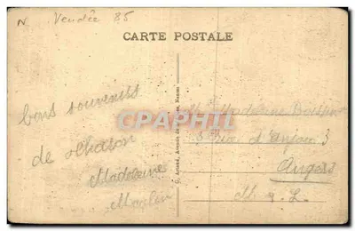 Tharon-Plage — Vista geral — Editor G. Artard, Nantes, n°13 — Verso
