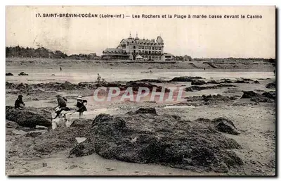 सेंट-ब्रेविन-ल'ओसियन (लूअर-इन्फ) — ले रोचर्स एट ला प्लाज अ मरी बास डेवांट ले कैसिनो