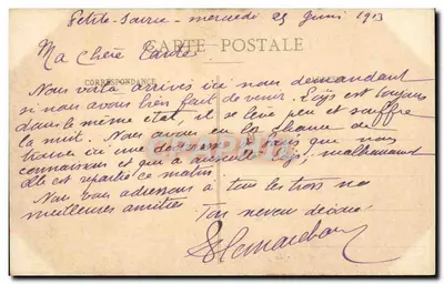 Bourg de BATZ (L-Inf.) — Dziedziniec przy świetle księżyca — wydawca Alcina, nr 5 — Rewers