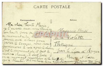 NANTES — Katedra, brama i ulica Saint-Pierre — Wydawca: Mille, nr 59 — Rewers