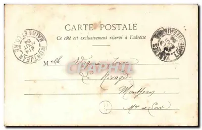 Giovane donna sorridente — poema stampato — Collezione G. L. D. di Nantes — Verso