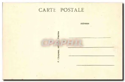 Guérande (Loire-Inf.) — Puerta Vannetaise (siglo XIV) y Colegiata de San Aubin (siglos XII y XV) — F. Chapeau, editor Nantes — Reverso