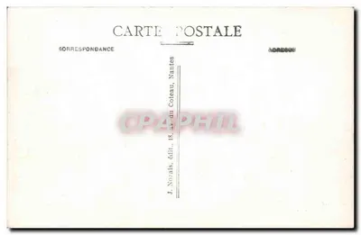 La Ascensión — El Señor Jesús bendice a sus Apóstoles — J. Nozais, Nantes — Reverso