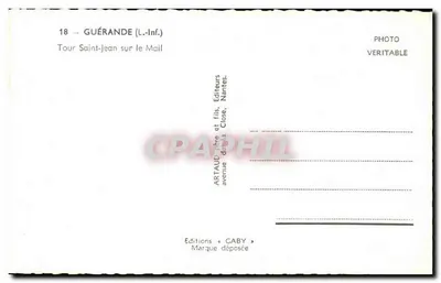 Torre Saint-Jean sul Mail — Guérande (Loire-Inférieure) — Edizioni Caby — Verso