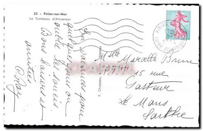 O Túmulo de Almanzor — Piriac-sur-Mer — F. Chapeau, editor, Nantes — Verso