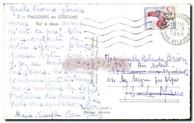 Baile em traje — Paludiers — Éditions Gaby — Verso