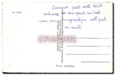 Guérande — Lembrete — Greff, N° 1170 — Verso