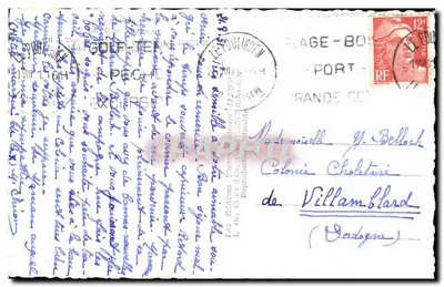 Vista do porto de La Rochelle — editor Vansol, número de série não visível — Verso