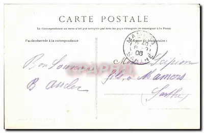 O Rocher de « Pierre Percée » com maré baixa — De St-Nazaire ao Croisic por mar — Coleção de M. Mazalphe — Verso