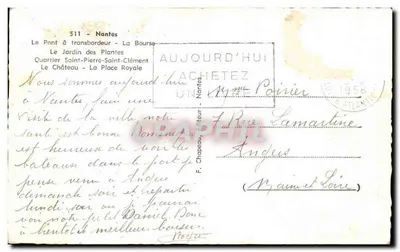 Nantes — vue panoramique — Rooy, n° 511 — Verso