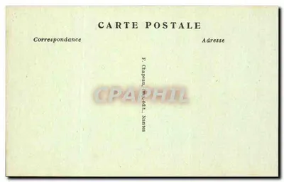NANTES — Panorama para o Nordeste tirado do Transbordeur — F. Chaapeau, imprédit, Nantes — Verso