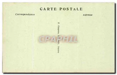 NANTES — O Castelo, as Grandes Torres (Lado da Entrada) — F. Chapeau, Imp. Nantes, n° 180 — Verso