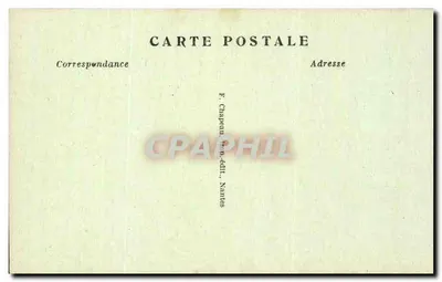 NANTES — Nationale Fachschule Livet, Nordseite — F. Chapeau, Verlag, Nantes — Rückseite