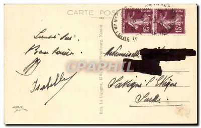 NANTES — Castelo da Duquesa Ana — O Poço — Editor Laigle, n° 311 — Verso