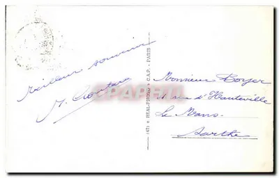 Piriac-sur-Mer — As dentes da Senhora — editor P. Contant, n°26 — Verso
