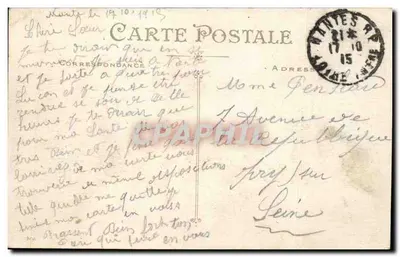 Nantes — Invoer van het Kasteel — Artaud et Nozais, N°75 — Achterkant