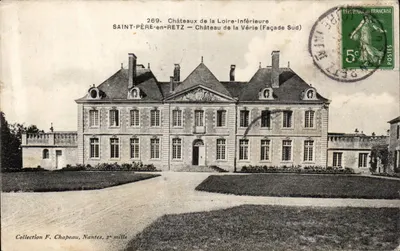 Bilhete postal antigo Saint Pere en Retz Château de la Verie