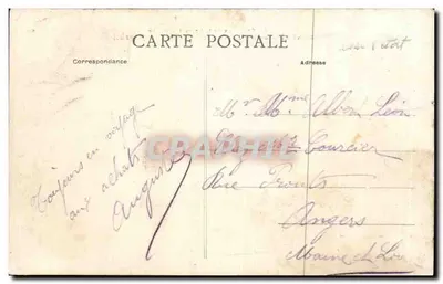 Bilhete postal antigo Saint Pere en Retz Château de la Verie — Verso