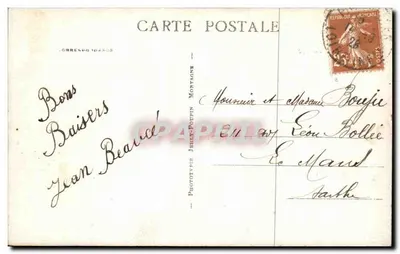 Préfailles — Praia com maré alta — Fototipia Jehle-Poupin, n°546 — Verso