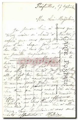 Préfailles (Loire-Int.) — Na Costa — Rochas Gêmeas — Coleção F. Chapeau, Nantes — 4º milhar — Verso