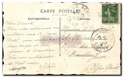 Arranjo de hortência — Carta de Natal — editor desconhecido — Verso