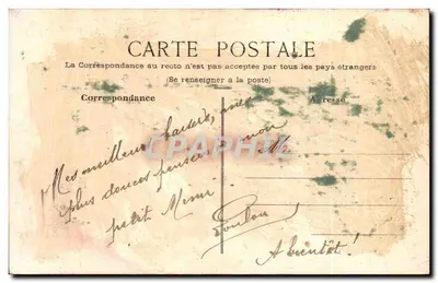 Retorno ao Ninho — pássaro carregando flores — desenho de M. Hosilton — Verso