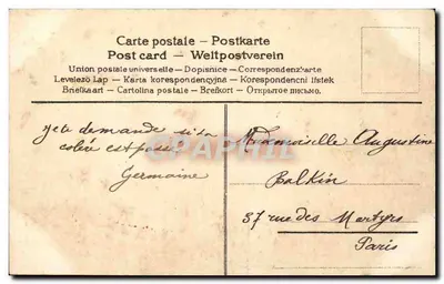 Kwiaty lawendy i pisklęta — Dobry przypomnienie — J.C. PARIS — Rewers