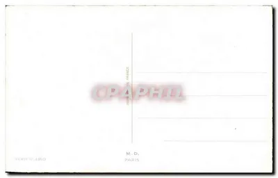 Glaïeuls rouges — dans un vase — M.D. Paris, série 12.4910 — Verso