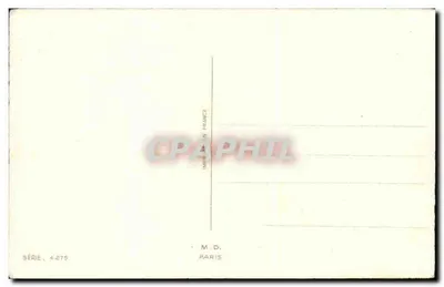 Arranjo de flores — cartão de felicitações para 'pequena mamãe querida' — M.D. Paris, série 4.275 — Verso