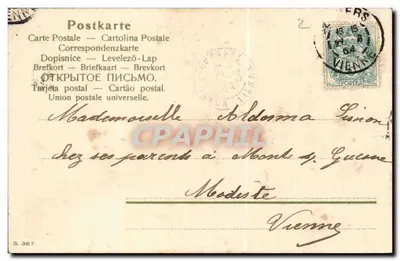 Bouquet of Daisies — Publisher S. 367 — Vienna — Back