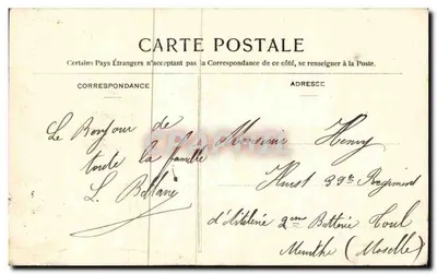 Buquê de géillets, hortênsias & bolinhas — RHACO, Nancy — n° de série não visível — Verso