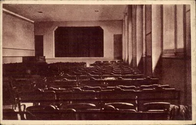 Sala de festas — Pequeno Seminário das Missões Franciscanas — SNEA, 16 rue de Noé, Fontenay-sous-Bois (Seine)