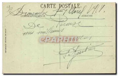 Belfort - A Estação — Edição S. Mayer, 49, laub. de France, Belfort — Verso