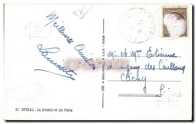 Epinal — La Moselle i mosty — C.A.P. - Paryż — Rewers