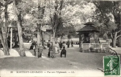 Martigny-les-Bains — Vista para a Esplanada — LL.