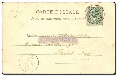 Place des Vosges — Epinal — J. Armand-Boege, Éd. Epinal, n° 88 — Rewers