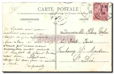 Épinal - Le Quai Dogneville — E. Jacques, wyd., Épinal, n°10 — Rewers