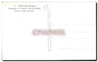 L Ventron (Vosges) — Ermitaż i kaplica Świętego Brata Józefa zimą — Wydawca E. L.D.P.C. — Rewers
